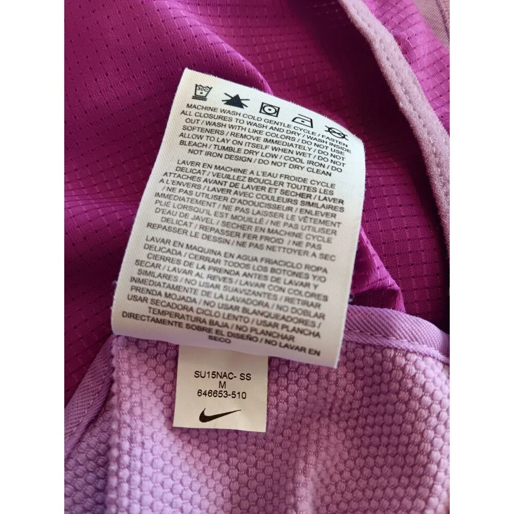 Nike Running Dri-FIT Women’s Medium Purple Long Sleeve Athletic Top Thumbholes
